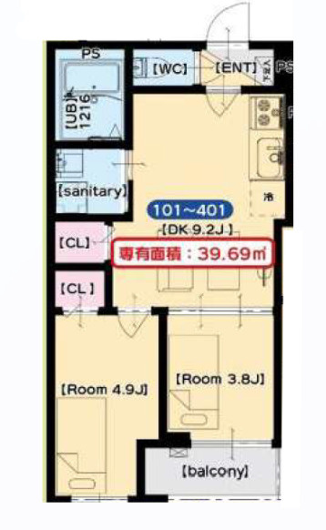 CALMEの間取り