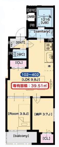 CALMEの間取り