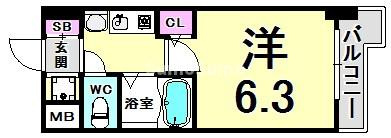 エステムコート新神戸エリタージュの間取り