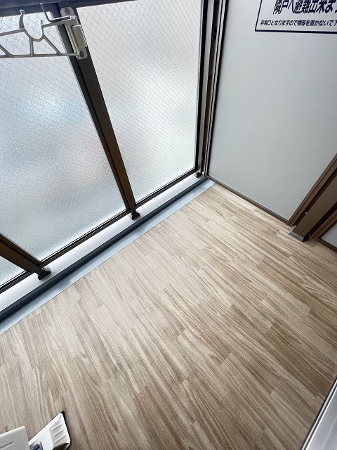 エスリードレジデンス大阪WESTのバルコニー