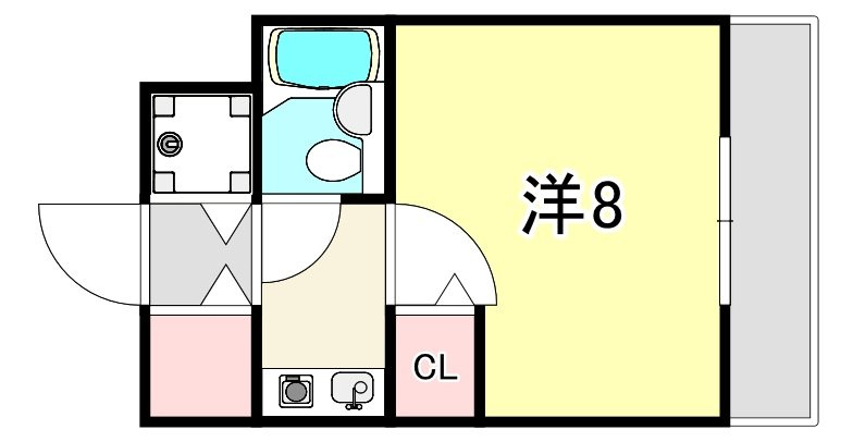 サンプラザ三宮の間取り