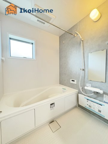 明石市魚住町金ケ崎　全２棟　１号棟　新築戸建の浴室|【ホームページに現地動画掲載中】●年中無休：当日予約可●「断熱ユニットバス・断熱浴槽」を使用。