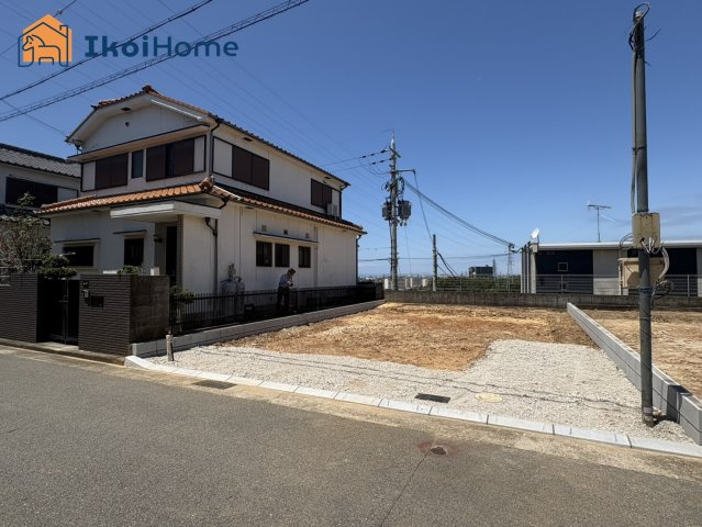 明石市魚住町金ケ崎　全２棟　１号棟　新築戸建の前面道路含む現地写真|●年中無休：見学時間9:00～20:00・当日予約可●駐車場は台になります。普通車2台可能です。