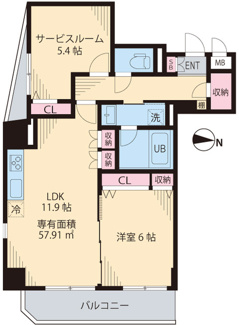 【間取り】 | シャルマン三鷹