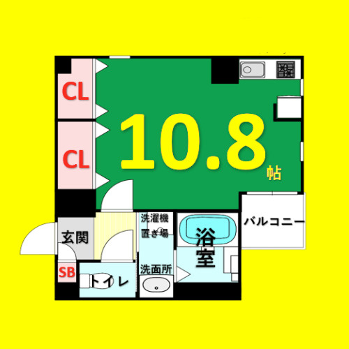 鳥居西アベニュー　名古屋市賃貸　仲介手数料無料の間取り