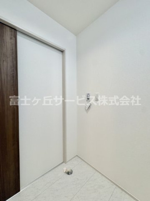 【ランドリースペース】 | 豊橋市佐藤4丁目 新築一戸建て 3号棟 | 洗濯機置き場です
