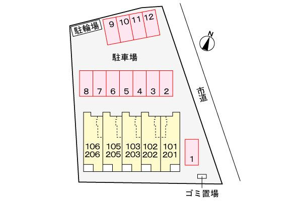 ル・ポンの駐車場