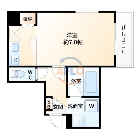 メゾン三和ドライの間取り|メゾン三和ドライ　間取り