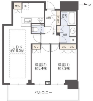 グランドメゾン新梅田タワー THE CLUB RESIDENCEの間取り|グランドメゾン新梅田タワー THE CLUB RESIDENCE　間取り