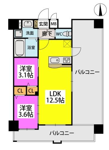 アザレ東公園の間取り