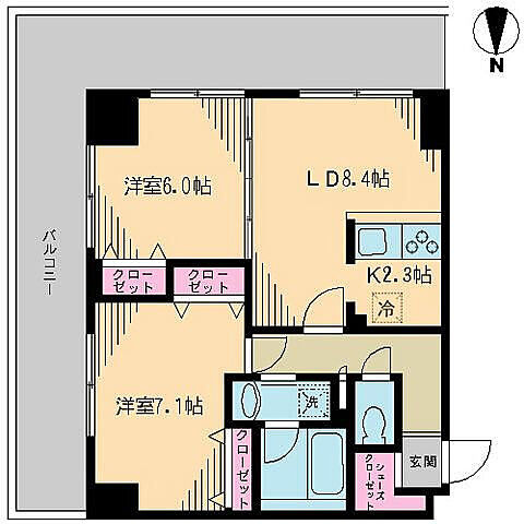 クレドラテース白河の間取り