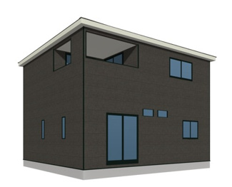 【外観パース】 | 桜ヶ丘1丁目　新築戸建　30-1 | 完成予想図