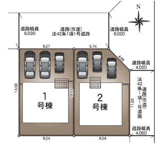【区画図】 | 桜ヶ丘1丁目　新築戸建　30-1