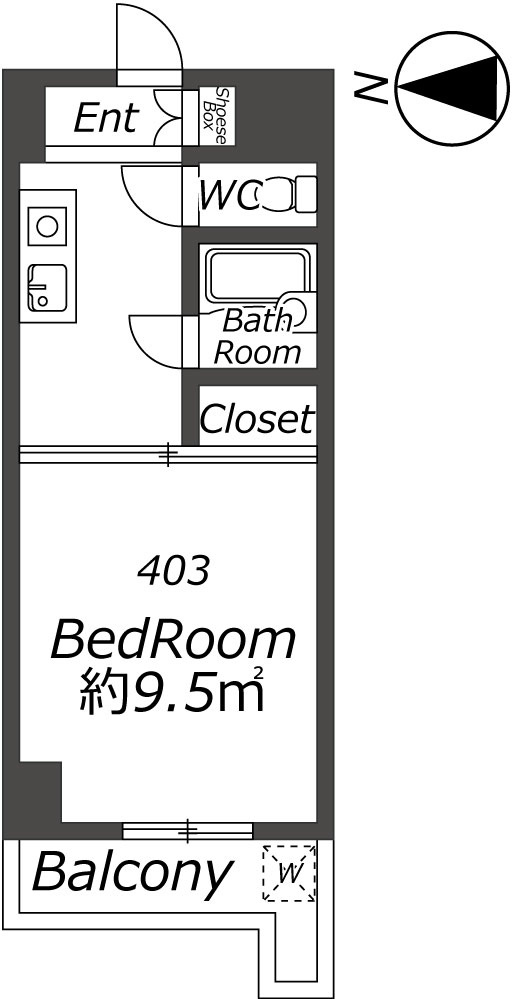 AP1522 ホワイトマンション西新の間取り|





