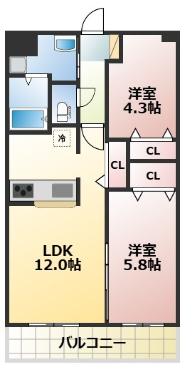 KANNAの間取り