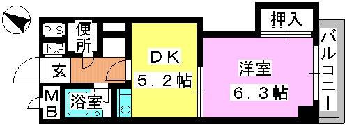 アバンティ野間の間取り