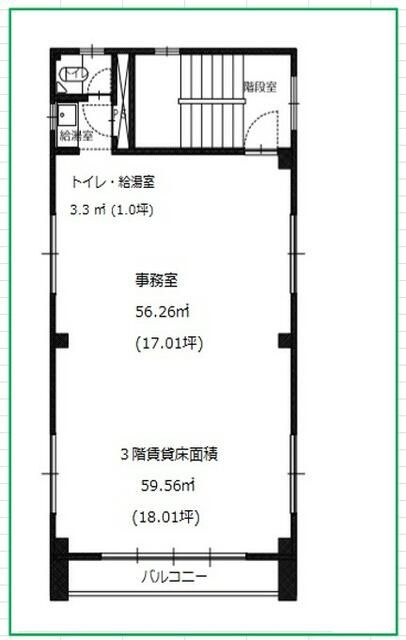 千葉市花見川区幕張本郷１丁目の店舗事務所の間取り
