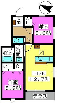 アビタシオン城戸の間取り