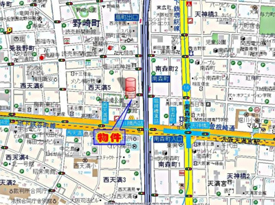 【地図】 | スワンズシティ南森町