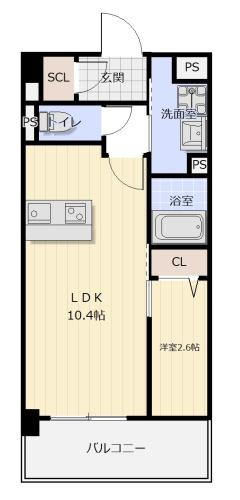 アビターレ博多の間取り