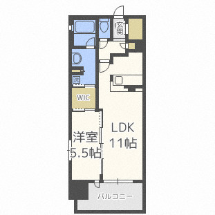 OPUS RESIDENCE SHINSAIBASHI SOUTHの間取り