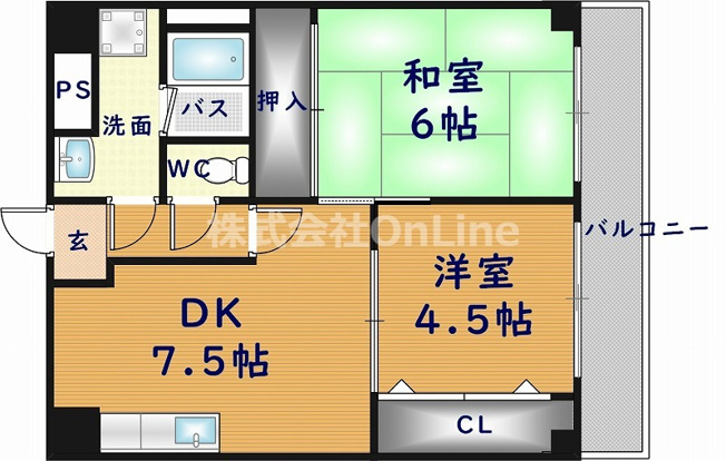 【間取り】 | 足代北パークマンション