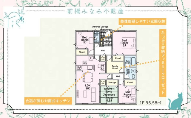 【新築平屋】藤岡市岡之郷第３　１号棟(全６棟)　クレイドルガーデン　新築建売分譲の間取り