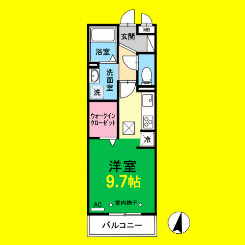 D-room黄金　名古屋市賃貸　仲介手数料無料の間取り