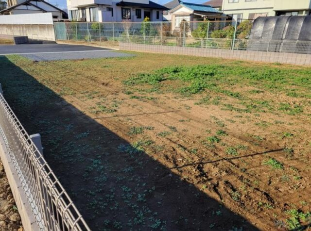 館林市 小桑原町（茂林寺前駅） 住宅用地の前面道路含む現地写真
