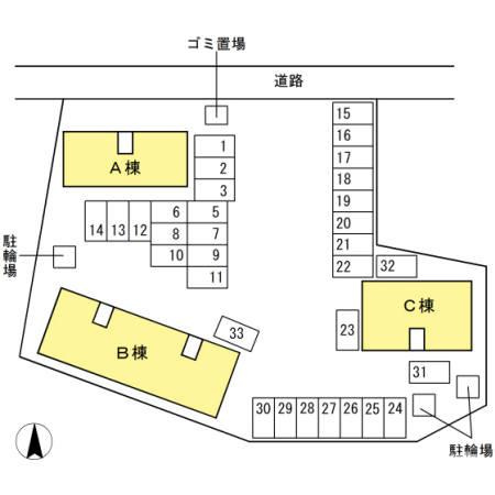やすらぎの家 C棟の区画図