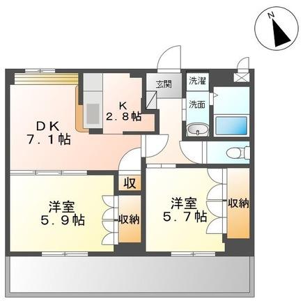 エメラルドAの間取り