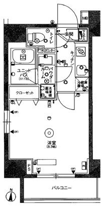 スカイコートパレス三ノ輪 の間取り