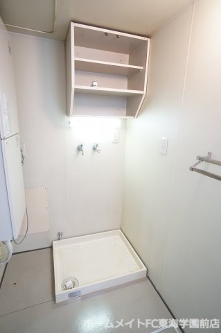 熊本市東区八反田２丁目のアパートの洗面所