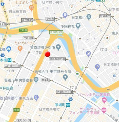 【地図】 | トーシンフェニックス日本橋兜町壱番館