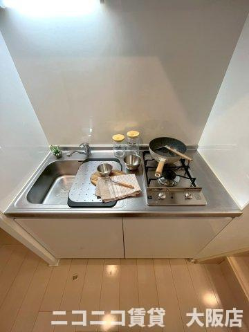 大阪市住吉区清水丘２丁目のアパートのキッチン|CG画像です。家具家電付きではありません