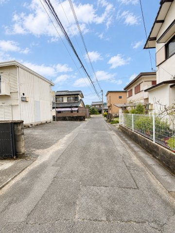 山口市大内矢田南５丁目の売地の前面道路含む現地写真|東側前面道路