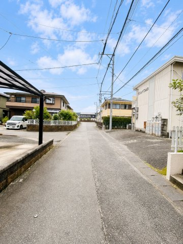 山口市大内矢田南５丁目の売地の前面道路含む現地写真|西側前面道路