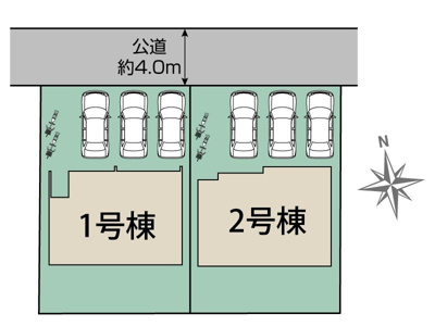 【区画図】 | 沼津市東椎路 新築一戸建て 2号棟 | 2号棟の区画図です