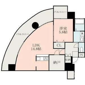 熊本市西区春日３丁目の賃貸マンションの間取り