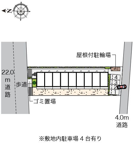 レオネクストグリーンウッドの区画図