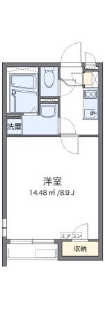 【間取り】 | クレイノクローバーハイツⅢ | 代表的な間取のため実際の間取とは異なる場合があります