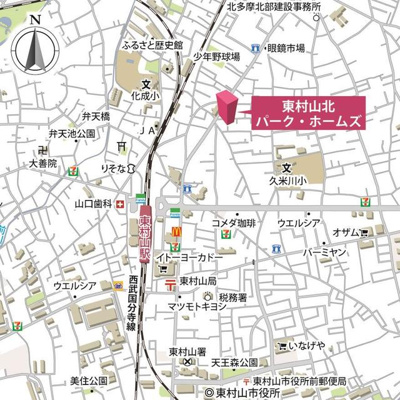 【地図】 | 東村山北パーク・ホームズ