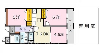 エスポワール吉田の間取り