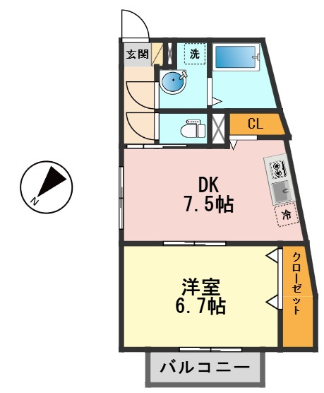 ウエルズ北小岩の間取り