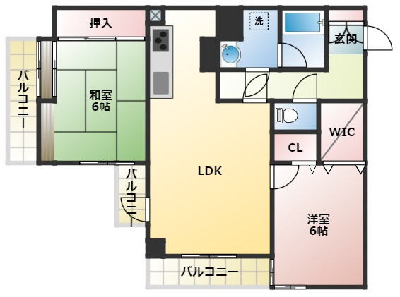 ダイアパレス八柱の間取り
