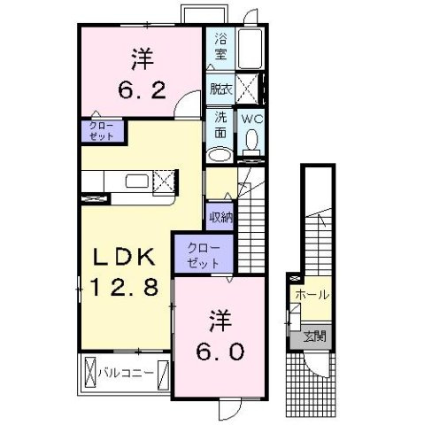 フリーデ　Ａの間取り
