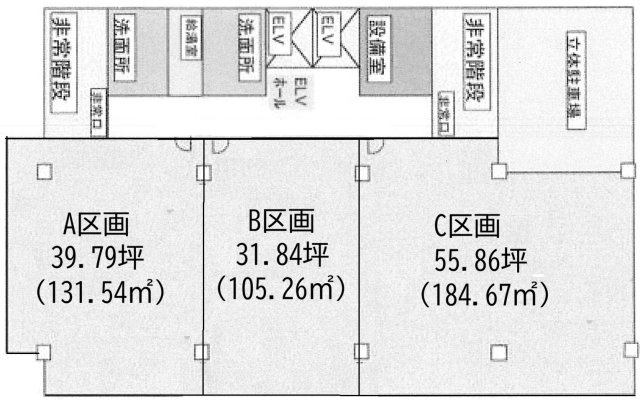 横浜市港北区新横浜２丁目の事務所の間取り