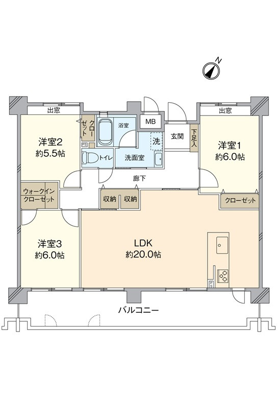 パブリコーポ鈴が台Sの間取り