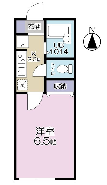 練馬区田柄２丁目のアパートの間取り