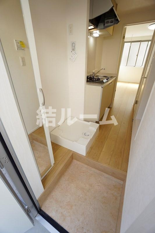 練馬区田柄２丁目のアパートの玄関